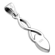 Abalone Celtic Knot Silver Pendant, p596
