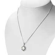 Mother of Pearl Silver Pendant, p599