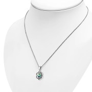  Abalone Shell Sterling Silver Pendant, p599