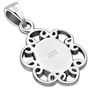  Abalone Shell Sterling Silver Pendant, p599