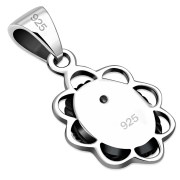 Abalone Silver Pendant, p626