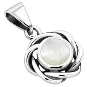 Mother of Pearl Silver Pendant, p627