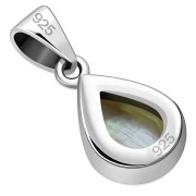 Mother of Pearl Sterling Silver Drop Pendant