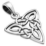 Celtic Trinity Plain Silver Pendant, pn80