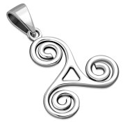 Celtic Triskele Triple Spiral Pendant, pn95