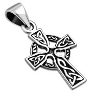 Tiny Celtic Cross Silver Pendant, pn108