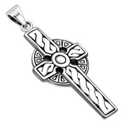 Celtic Cross Silver Pendant, pn142