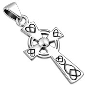 Small Celtic Trinity Knot Cross Pendant, pn165