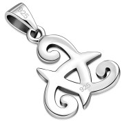 Tiny Celtic Swords Silver Pendant, pn177