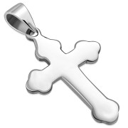 Silver Catholic Cross Pendant, pn341