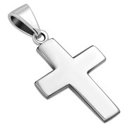Small Simple Sterling Silver Cross Pendant, pn353