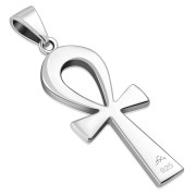 Medium Ancient Egyptian Ankh Cross Silver Pendant, pn512