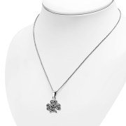 Shamrock Silver Pendant, pn523