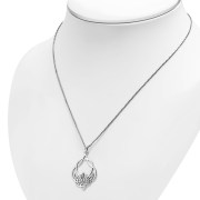 Celtic Knot Medium Silver Pendant, pn527