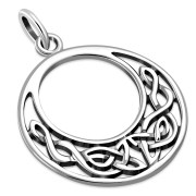 Medium Celtic Knot Round Pendant, pn528