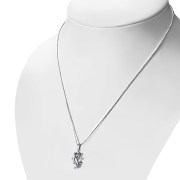 Plain Silver Luckenbooth Pendant, pn538