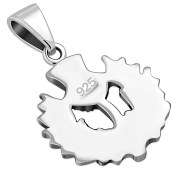 Thistle Silver Pendant, pn539