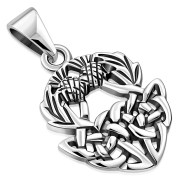 Thistle Silver Pendant, pn540