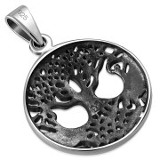 Small Celtic Knot Tree of Life Silver Pendant, pn543