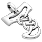 Celtic Silver Letters Charms, the Letter J, pn546