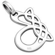 Celtic Letters, the Letter B Pendant, pn550