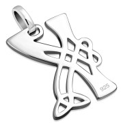 Celtic Letters, the Letter K Silver Pendant, pn552