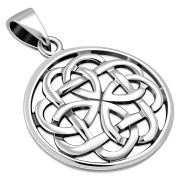 Plain Silver Celtic Pendant, pn557