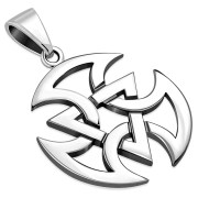 Solid Silver Mens Celtic Pendant, pn585