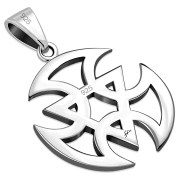 Solid Silver Mens Celtic Pendant, pn585