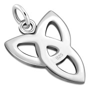 Small Trinity Knot Silver Pendant, pn592
