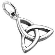 Small Trinity Knot Sterling Silver Pendant, pn594