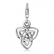 Silver Celtic Trinity Knot Charm Dangle, fit European Bracelet - PND421