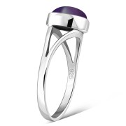 Amethyst Silver Ring, r014