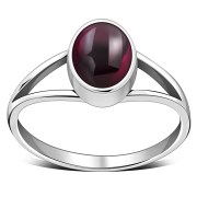 Garnet Silver Ring, r014