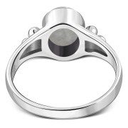 Rainbow Moonstone Ethnic Silver Ring, r112