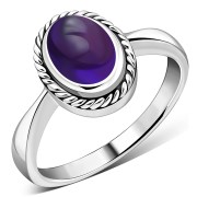 Amethyst Silver Ring, r127