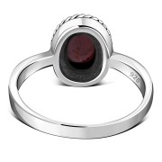 Garnet Silver Ring, r127