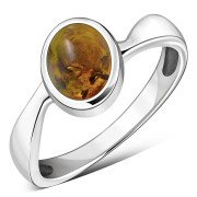 Amber Silver Ring, r199