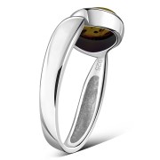 Amber Silver Ring, r199