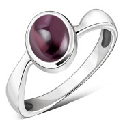 Garnet Silver Ring, r199