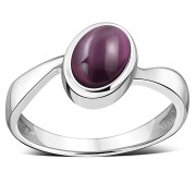 Garnet Silver Ring, r199