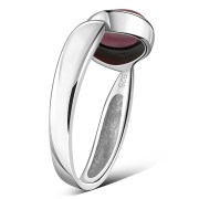 Garnet Silver Ring, r199