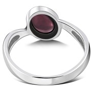 Garnet Silver Ring, r199