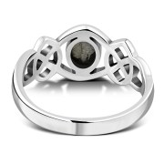 Labradorite Celtic Silver Ring, r264
