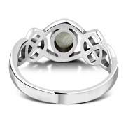 Mother of Pearl Celtic Ring