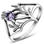 Thistle Silver Ring Scottish Celtic Jewels, r439