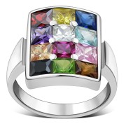 Hoshen Womens Silver Ring, r458