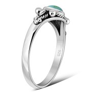 Tibetan Style Turquoise Ring, r473