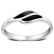 Black Onyx Silver Ring, r475