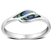 Abalone Sea Shell Ring, r475
